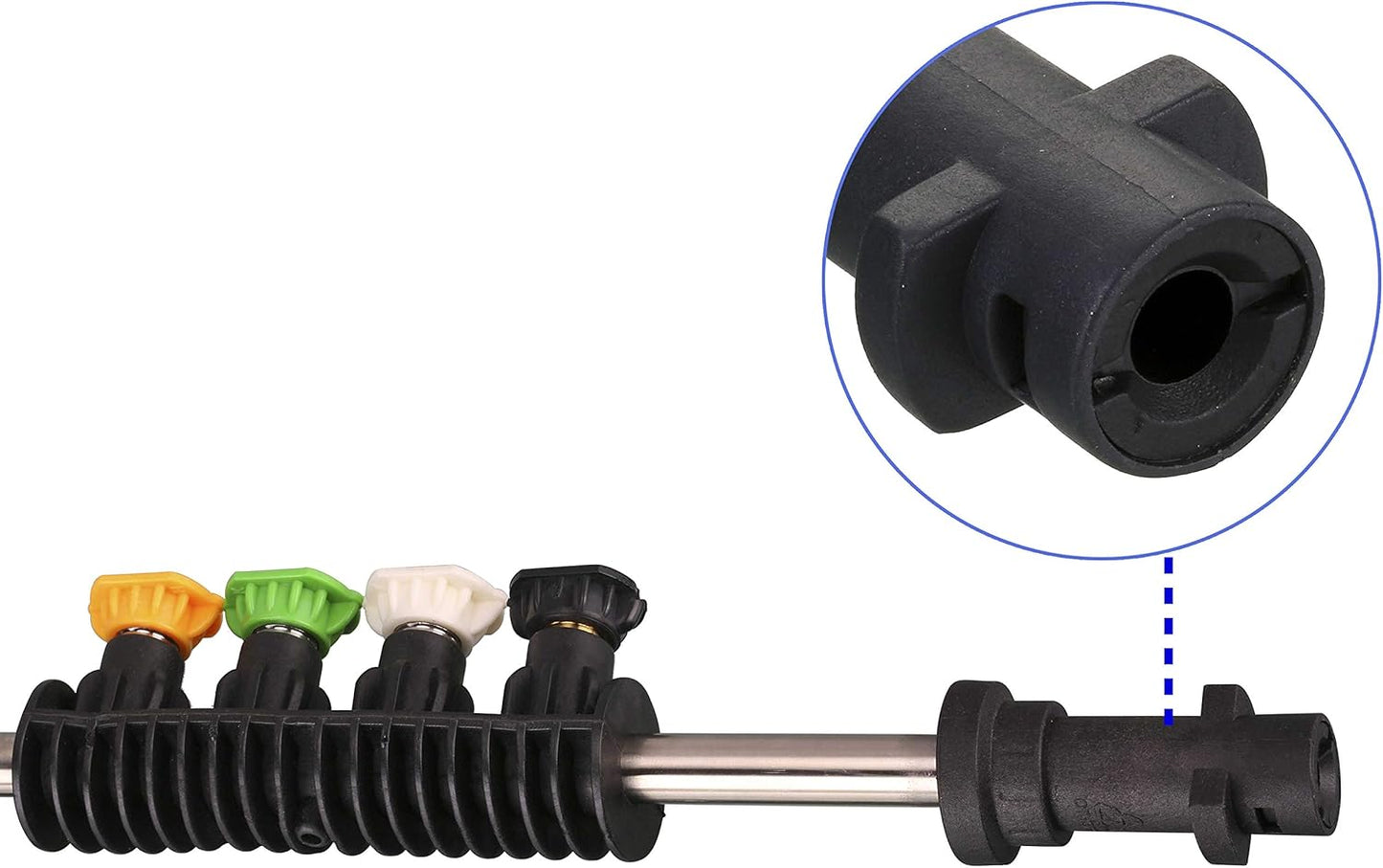 Pressure Washer Wand Extension with Adapter, Replacement Lance, Only Compatible Karcher K2, K3, K4, K5, K6, K7, 15 Inch