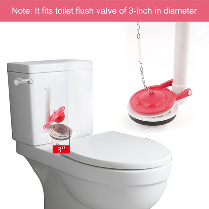 2 Pack Large 3-Inch Toilet Flapper Replacement Compatible with TOTO flapper Model G-Max, THU138S, THU175S and THU331S- Oversized Sealing and Easy to Install
