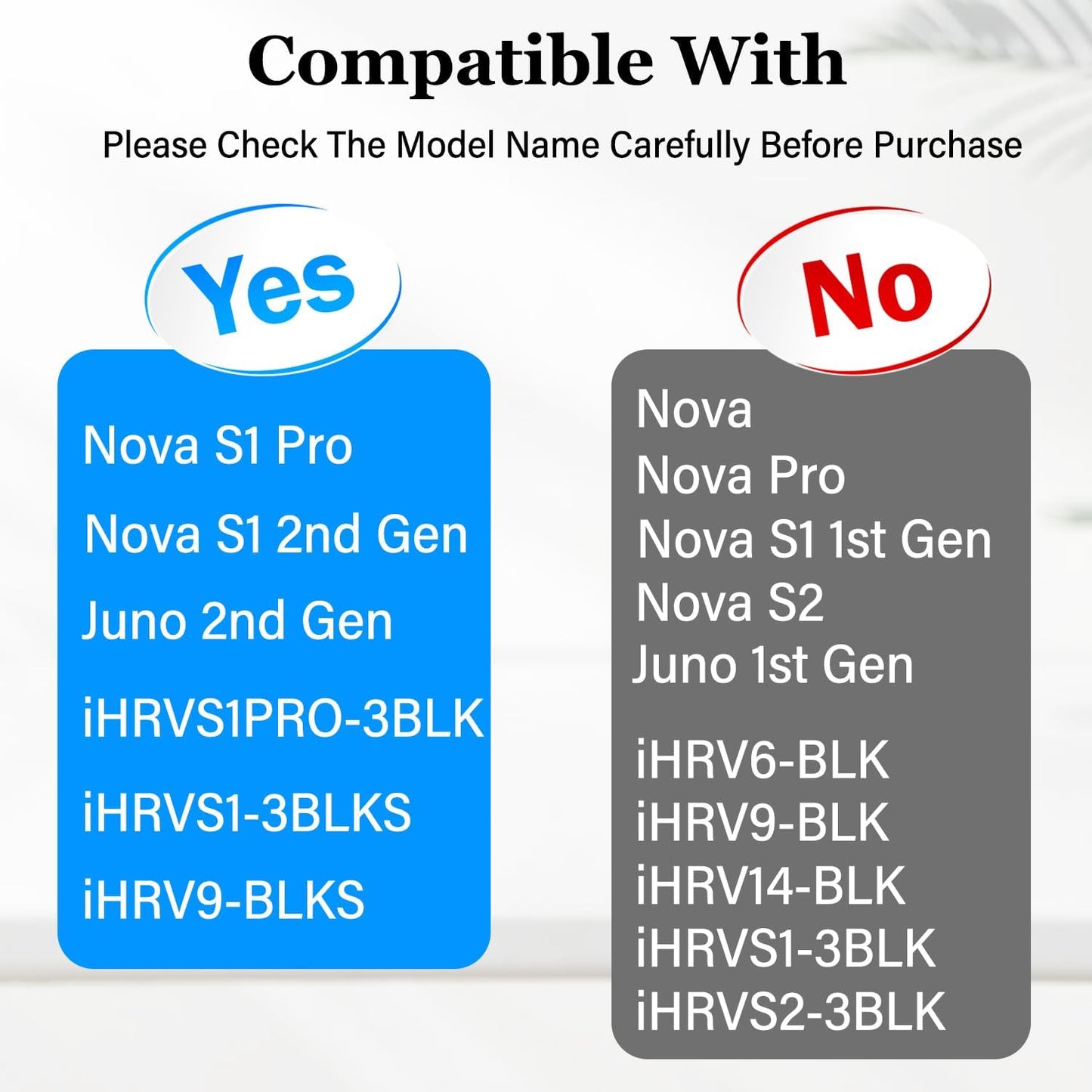 Replacement Parts for iHome Nova S1 Pro, iHRVS1PRO-3BLK, iHRVS1-3BLKS, iHRV9-BLKS Robotic Vacuum Cleaner, 4 Side Brush 2 Filter