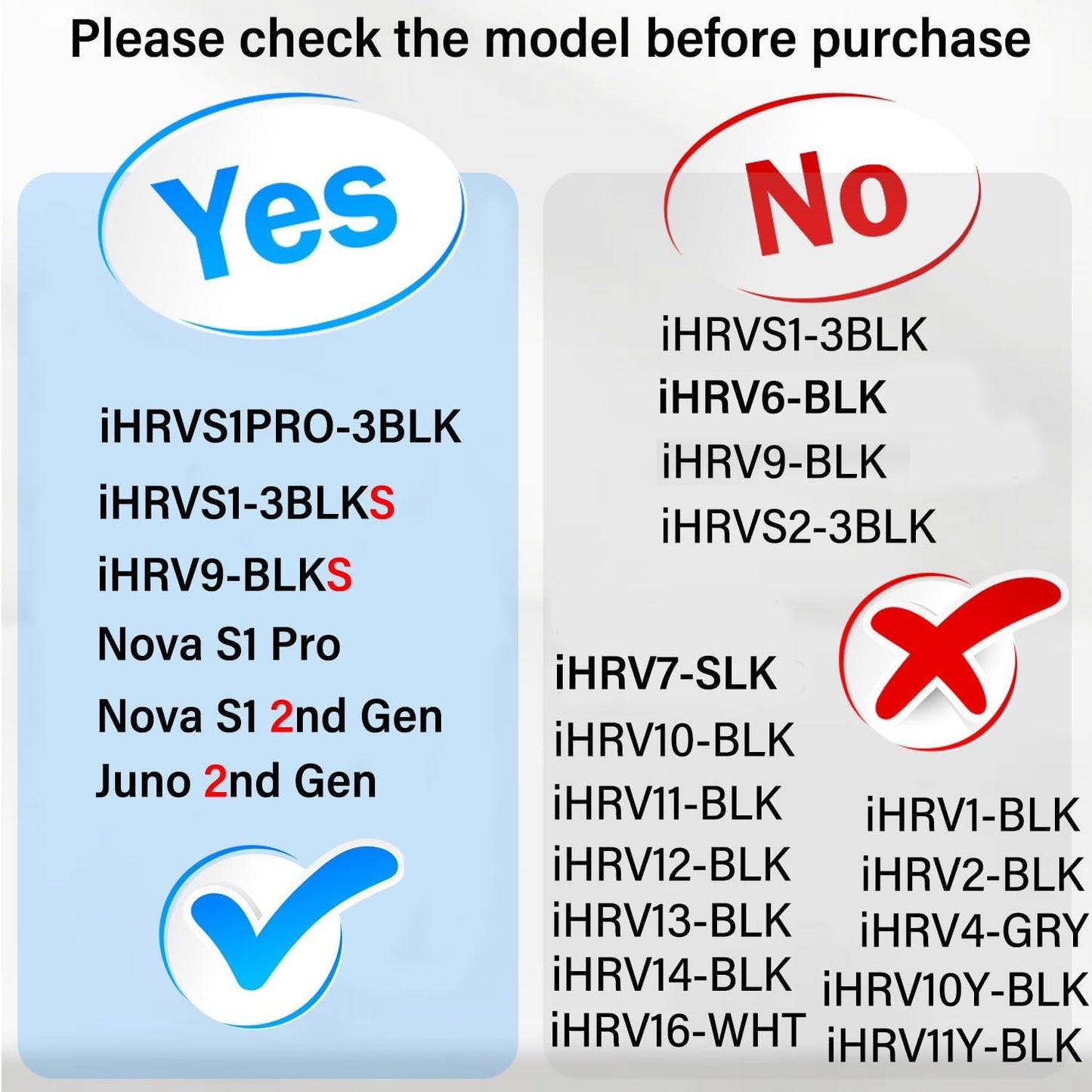 Replacement Parts for iHome Nova S1 Pro, iHRVS1PRO-3BLK, iHRVS1-3BLKS, iHRV9-BLKS Robotic Vacuum Cleaner, 4 Side Brush 2 Filter