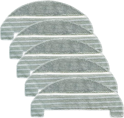 5Pcs Mopping Cloths Pads for iHome AutoVac Nova, Halo Self Empty Robot Vacuum Replacement Accessory Parts