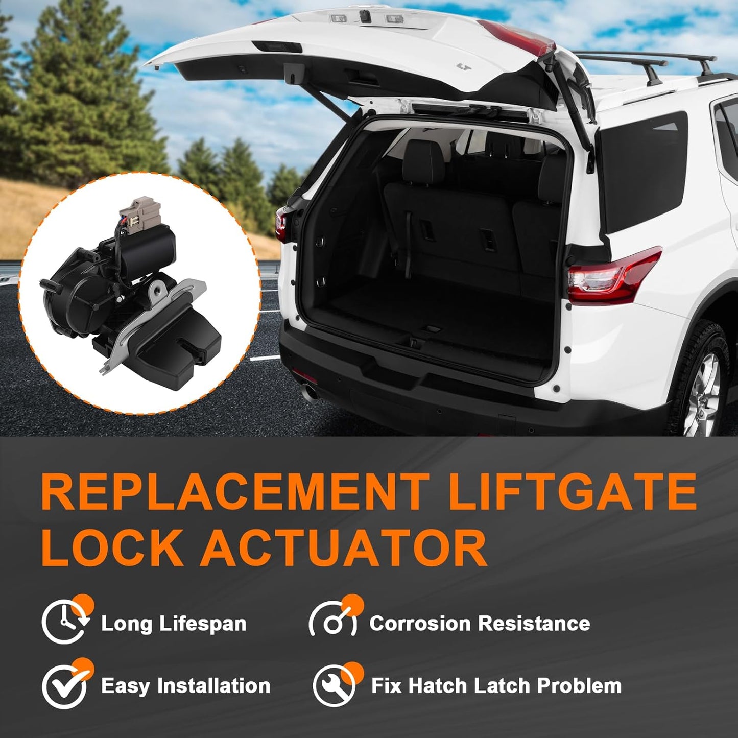 Liftgate Trunk Lock Actuator for Ford Edge Escape Expedition Explorer Lincoln MKX Navigator Tailgate Trunk Latch Rear Hatch Latch Lock Assembly Replaces FA1Z-7443150-B FA1Z-7443150