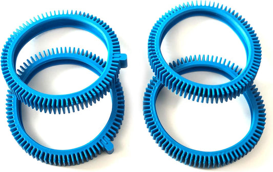 Pool Cleaner Front Tire and Rear Tire Combo Kit, Compatible with Poolvergnuegen Super Hump 896584000-143 and 896584000-082 (2-Pack Front & 2-Pack Rear)