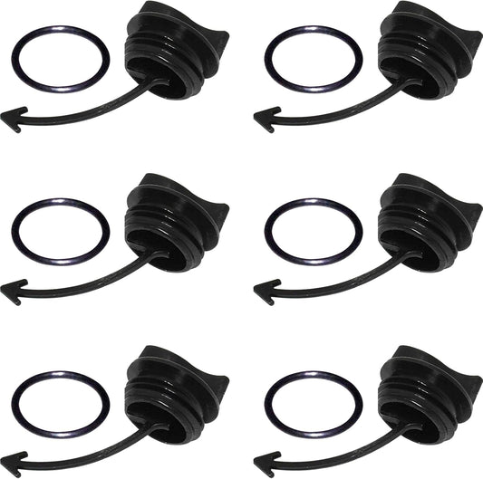 (6-Pack) Exact Replacement Part Compatible with SeaDoo Drain Plug GTI SE LIMITED RENTAL GTS PRO Spark WAKE 130 155 4 TEC 2011-2014 292001352 292001320