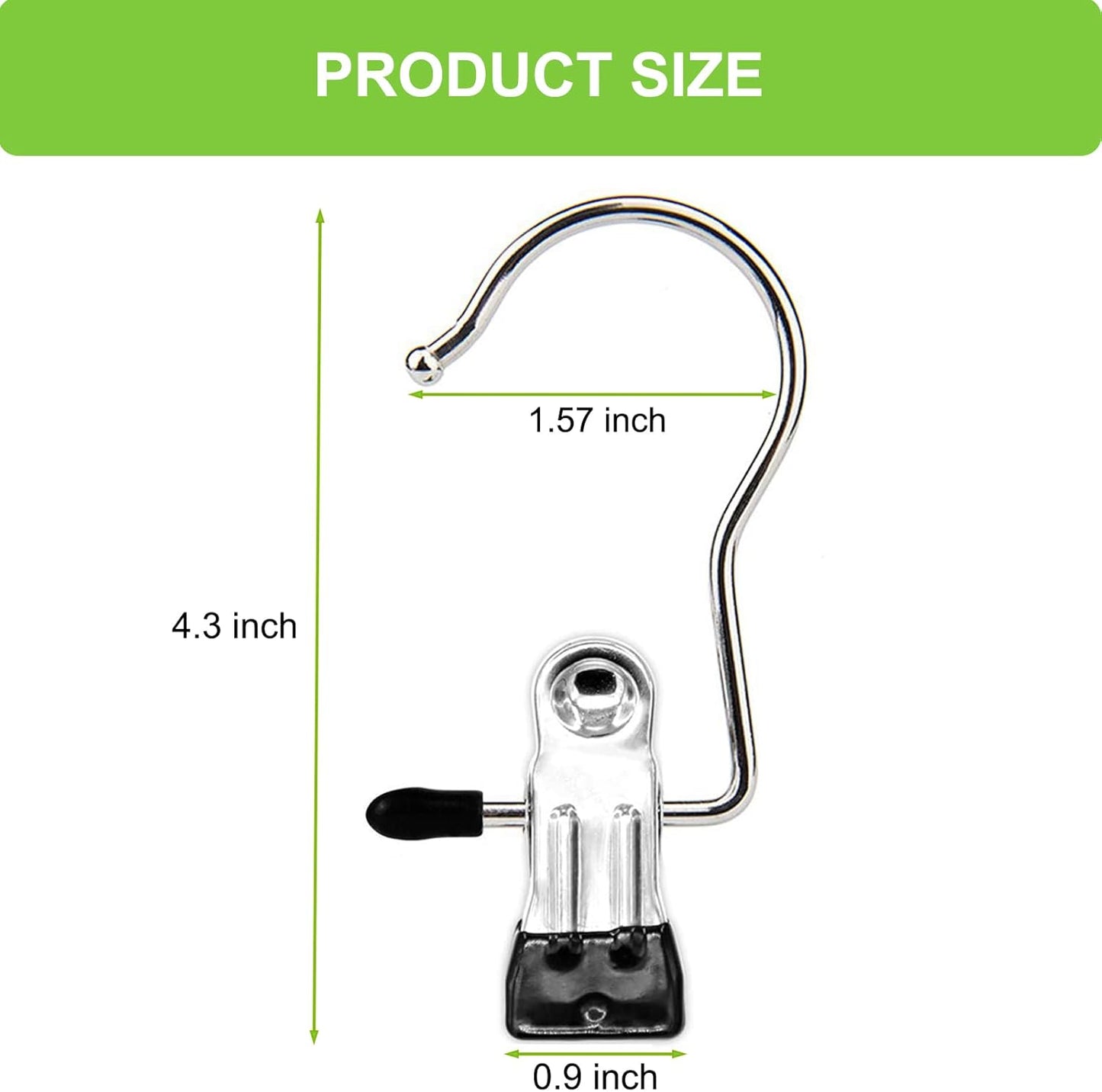 Laundry Hooks Hanging Clips Clothes Pins Closet Hanger Organizer + 2 Pack Carpenter Pencils Mechanical Pencils with 12 Refills