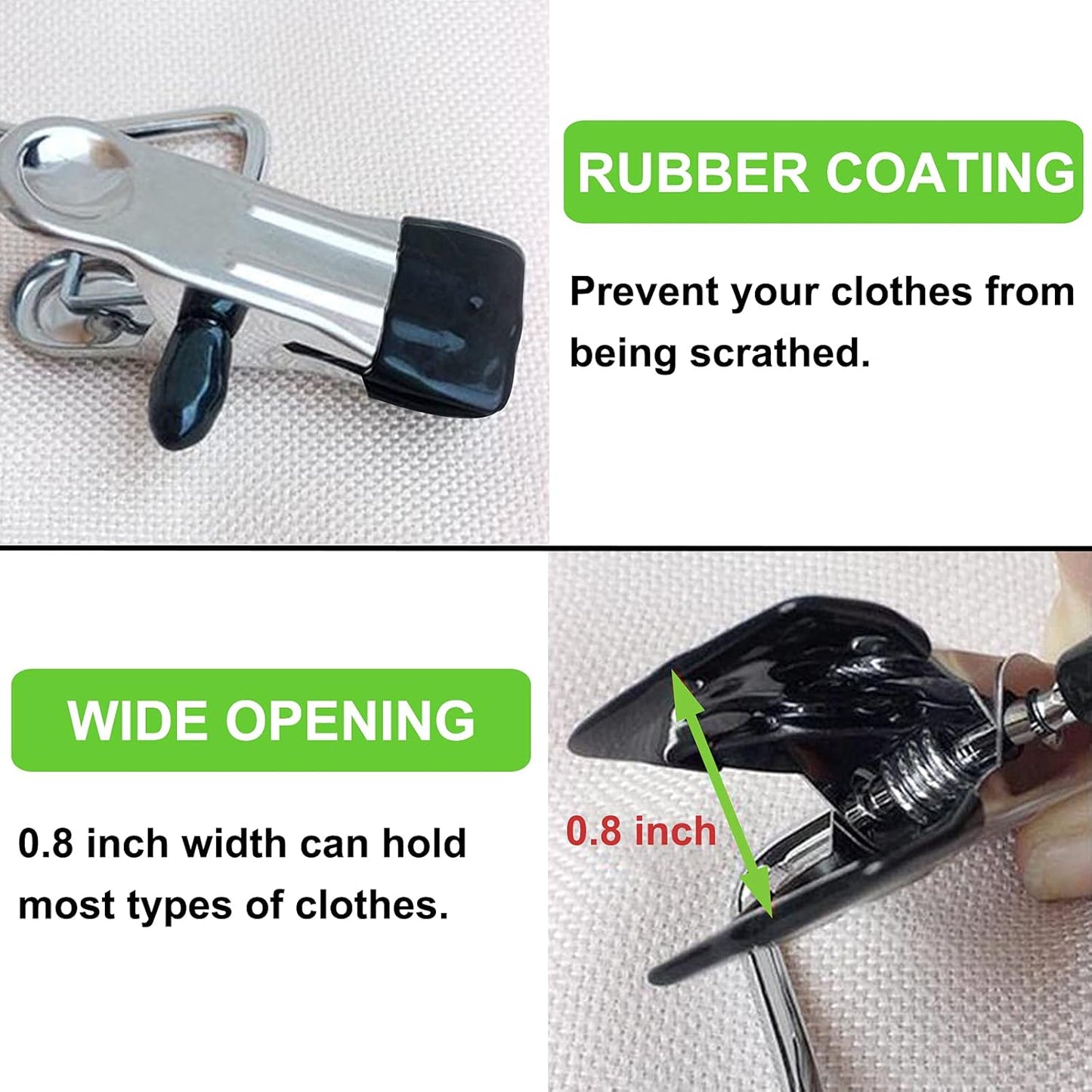 Laundry Hooks Hanging Clips Clothes Pins Closet Hanger Organizer + 2 Pack Carpenter Pencils Mechanical Pencils with 12 Refills