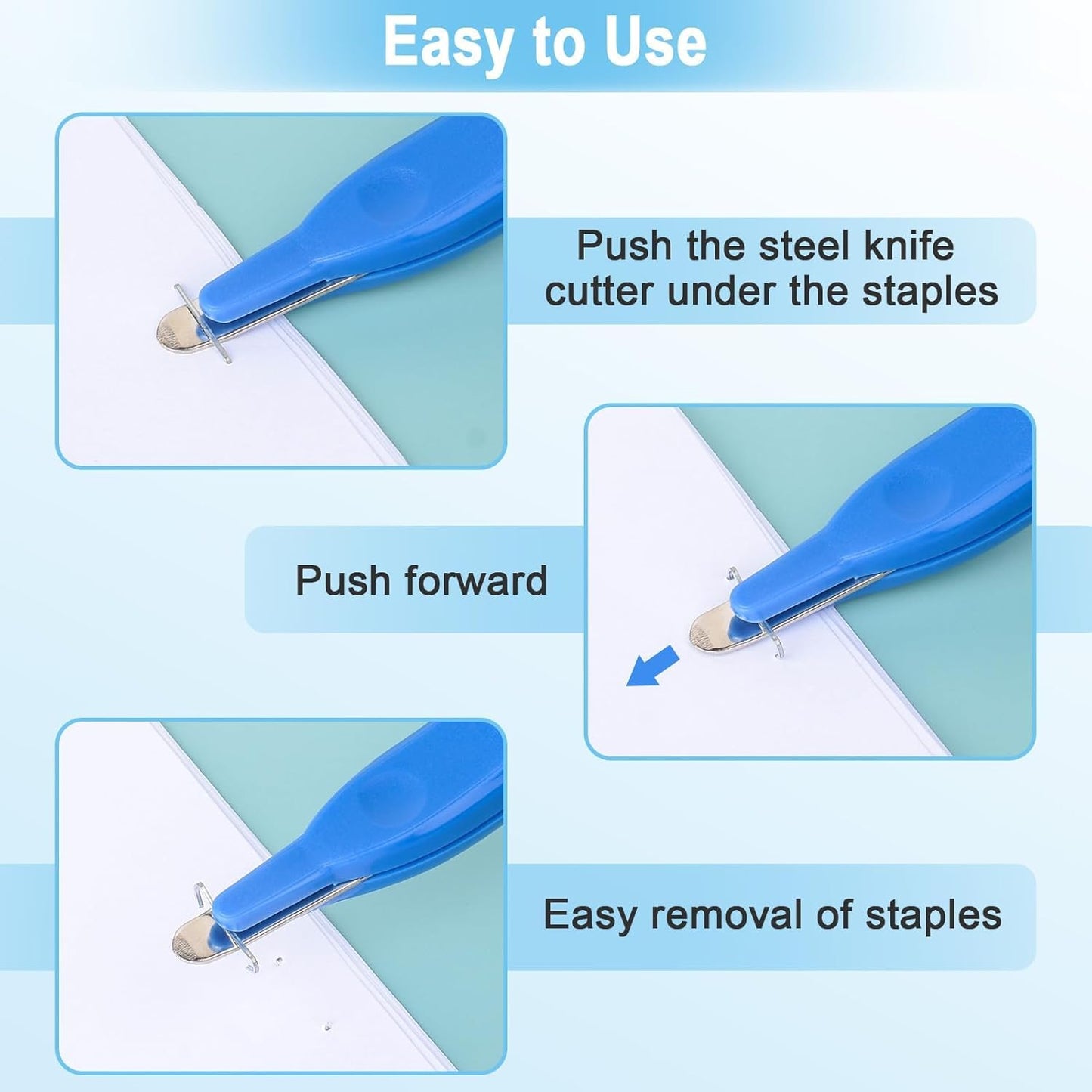 5 Pack Magnetic Staple Remover Tools, Professional Stapler Removers + Garden Tools Sets, Gardening Tool Set with 39.3 in Repotting Mat