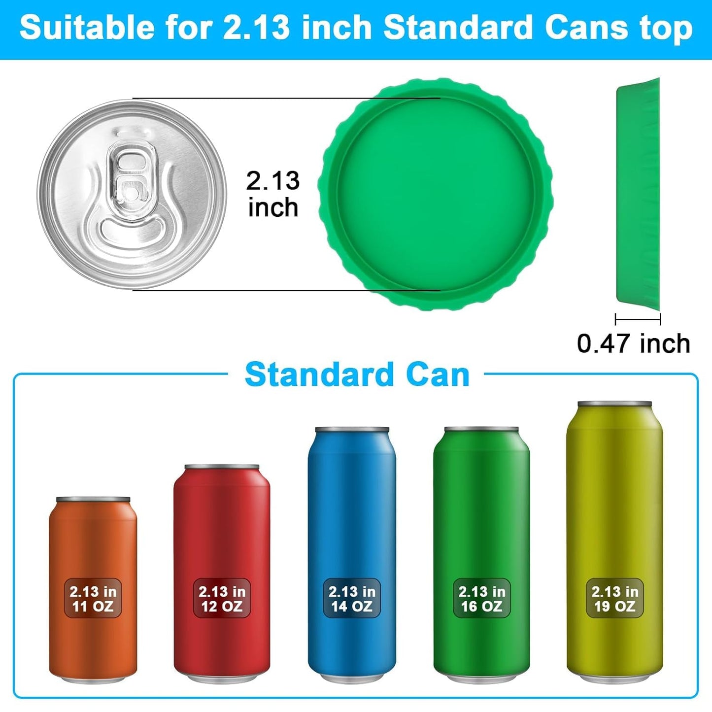 Upgraded Watt Power Meter Plug Home Electrical Usage Monitor Consumption + Silicone Soda Can Cover Lids, Reusable Soda Can Lids Beer Can