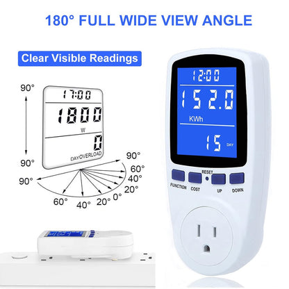 Upgraded Watt Power Meter Plug Home Electrical Usage Monitor Consumption+Garden Shovel Trowel Garden Tool with Measurement Mark