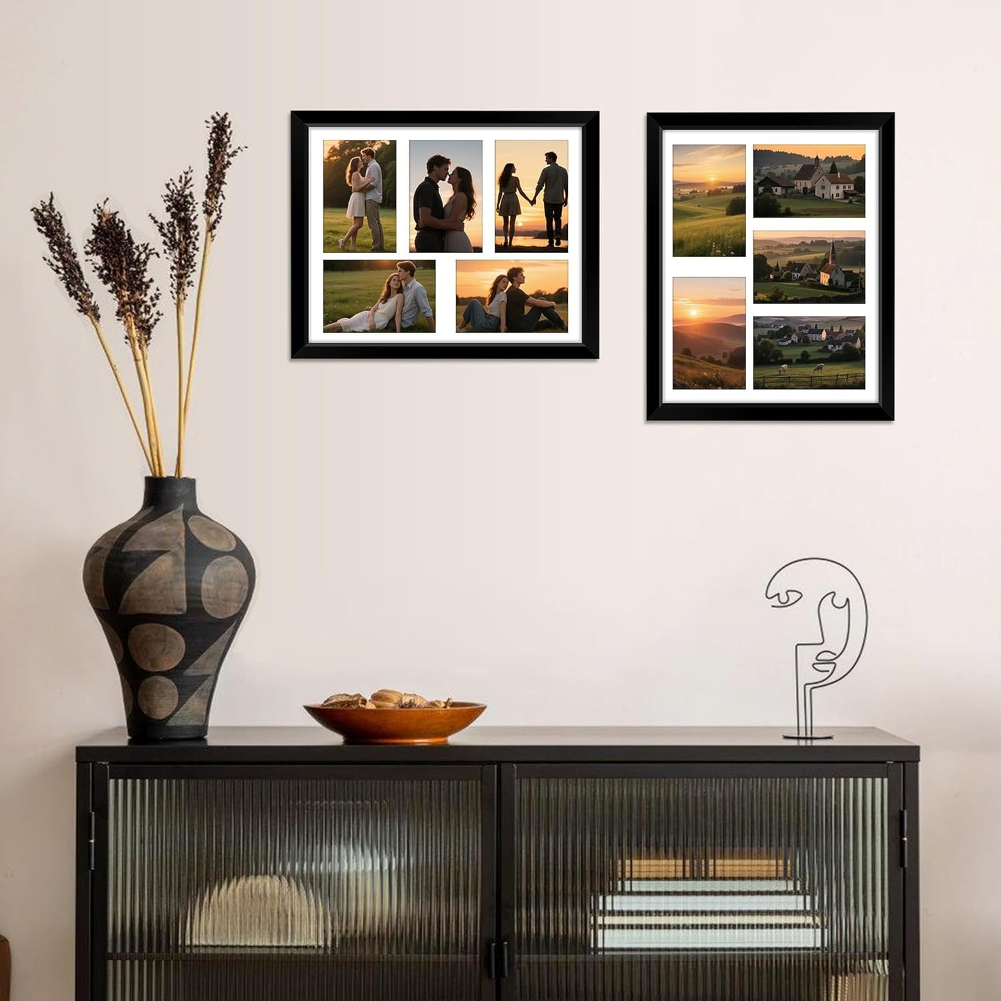 8x10 Picture Frame Set of 2 & 11x14 Picture Frames Collage Wall Decor
