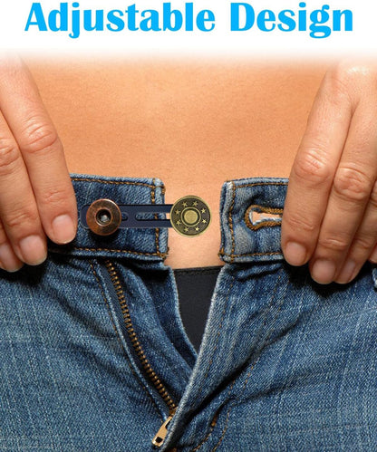 8Pcs Button Extenders for Jeans,Waistband Extenders for Women Men Pants 1.34-2.17 Inches Instant Pants Button Extender Adjustable Waistband Extenders No Sew Jeans Waist Extension