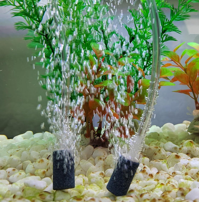 Aquarium Air Stones 1 inch 12 Pack, Bubble Stone, Aerator Bubble Differ, Air Pump Accessories for Aquariums, Fish Tanks, and Hydroponics Main Image