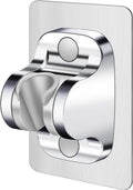 Shower Head Holder Shower Wand Holder Wall Mount Adhesive Adjustable Handheld Shower Holder No Drilling Shower Head Bracket, Silver