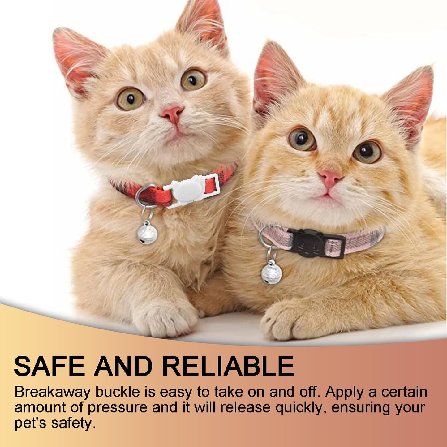 25Pack 3/8" Cat Collar Breakaway Clasps Accessories Plastic Adjustable Buckle Small Pet Supplies for Kitten Collar Straps DIY Cat Stuff(Black)