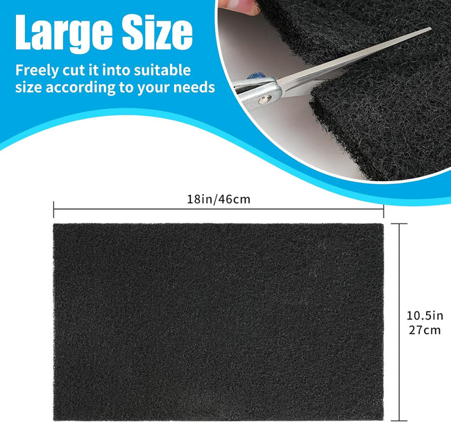 Aquarium Activated Carbon Filter Media Pad for Fish Tank Pond Canister Filter (10.5" x 18") Main Image