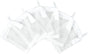 Aquarium Filter Media Bags 6pcs Fish Tank Extra Fine 100 Micron Mesh Bags with Plastic Zipper for Activated Carbon (3” x 4”)