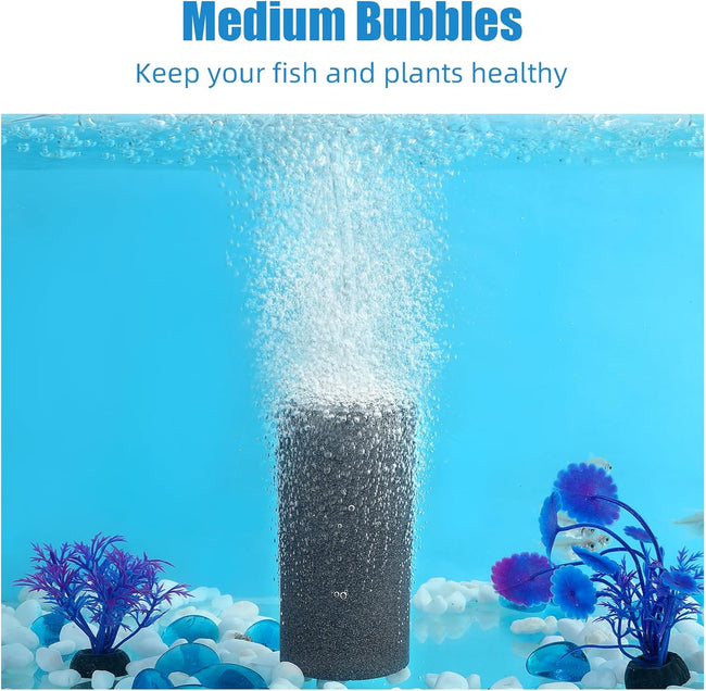 Aquarium Air Stone 4x2 inch 2 Pack, Large Airstone, Aerator Bubble Differ, Air Pump Accessories for Aquariums, Hydroponic, Ponds and Fish Tanks Main Image