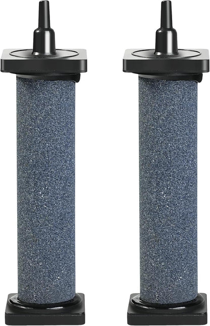 Aquarium 5 inch Air Stone Cylindrical 2 Pack, Large Airstone, Aerator Bubble Differ, Air Pump Accessories for Aquariums, Hydroponic, Ponds and Fish Tanks