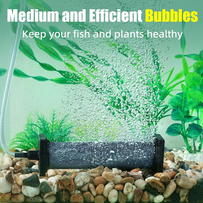 Aquarium 5 inch Air Stone Cylindrical 2 Pack, Large Airstone, Aerator Bubble Differ, Air Pump Accessories for Aquariums, Hydroponic, Ponds and Fish Tanks Main Image