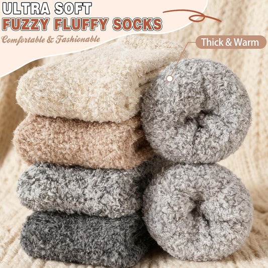Womens Fuzzy Socks Slipper Fluffy Cozy Comfy Cabin Plh Warm Winter Sleep Home Soft Socks