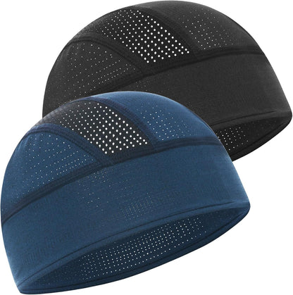 Skull Caps Cooling Helmet Liner,Lightweight Mesh Sweat Wicking Hard Hat Liner Cycling Motorcycle Cap for Men Women