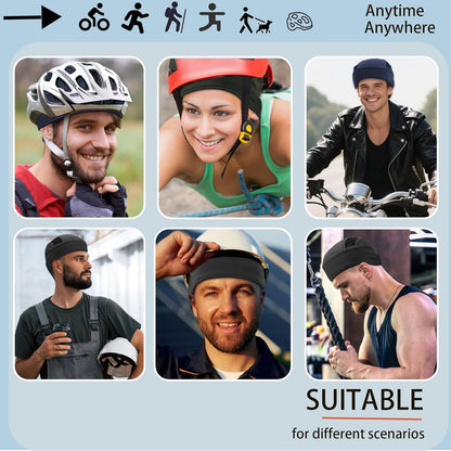Skull Caps Cooling Helmet Liner,Lightweight Mesh Sweat Wicking Hard Hat Liner Cycling Motorcycle Cap for Men Women