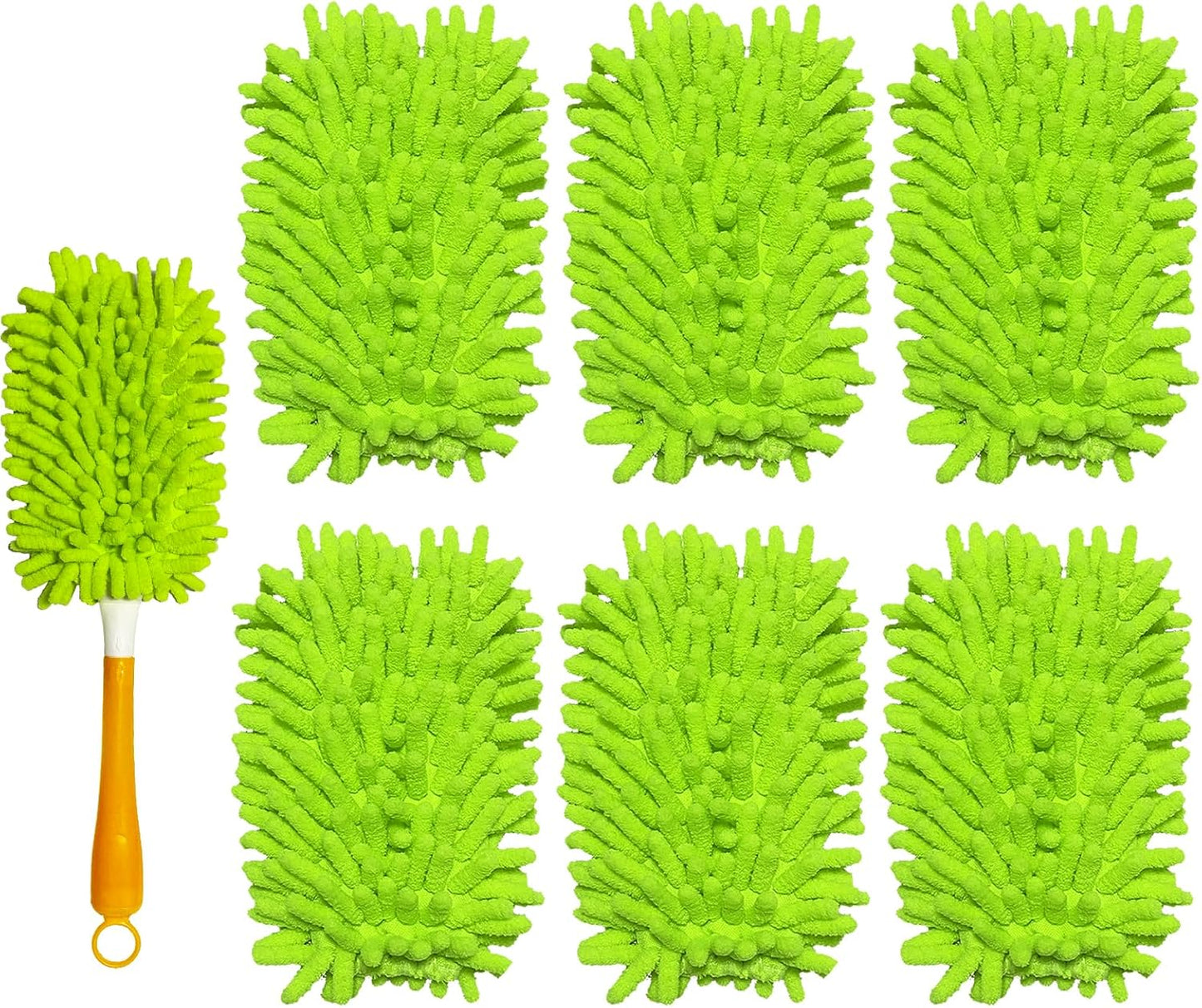 4+6 Reusable Duster Refill Compatible with Swiffer Hand Duster - 360 Heavy Duty Dusters Refills - Microfiber Ceiling Fan Duster for Swiffer Dusters Extended Handle(Handle is Not Included)