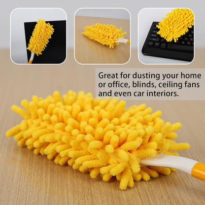 4+6 Reusable Duster Refill Compatible with Swiffer Hand Duster - 360 Heavy Duty Dusters Refills - Microfiber Ceiling Fan Duster for Swiffer Dusters Extended Handle(Handle is Not Included)