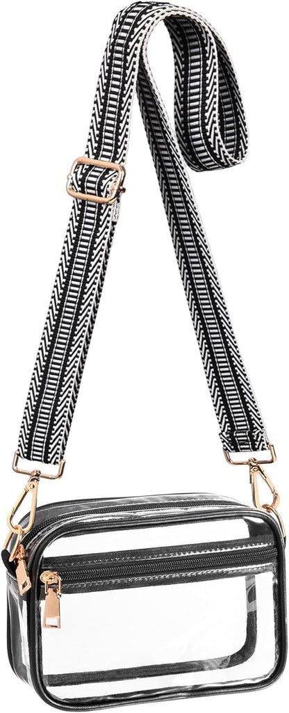 Clear Purse for Women Stadium Approved + Clear Crossbody Bag Stadium Approved