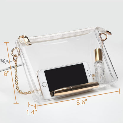 Clear Purse for Women Stadium Approved + Clear Crossbody Bag Stadium Approved