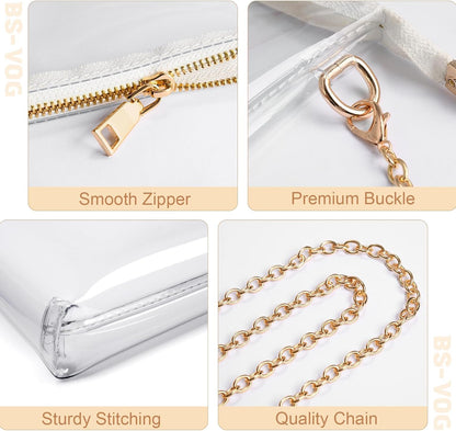 Clear Purse for Women Stadium Approved + Clear Crossbody Bag Stadium Approved