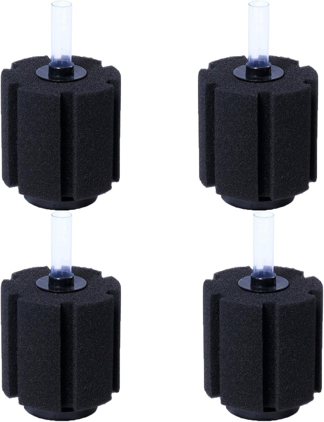 Aquarium Sponge Filter Breeding Fry Betta Shrimp Nano Fish Tank 4pcs (Large up to 60Gal) Hover Image