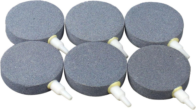 Air Stone Fish Tank Bubbler Aquarium Disc Oxygen Differ for Hydroponics Aerators Pump (2-3/8“(6 pcs)) Hover Image