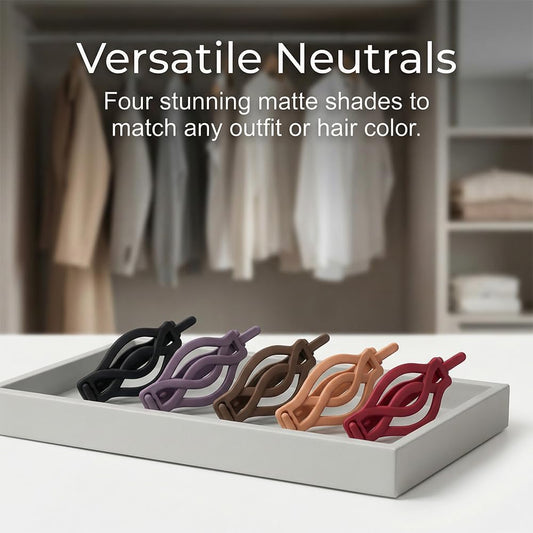 Vintage French Barrette Clips - 3 Pack Hair Accessories for Women & Girls, Non-Slip Crossover Hair Clips Suitable for Thick to Thin Hair (Mix-3PCS: S)