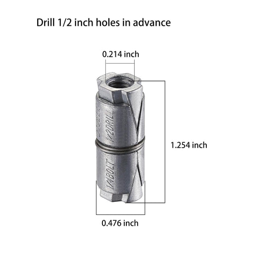 (25 pcs) 1/4x1-1/4 Outer diameter1/2 Double Expansion Anchor, Zinc Plated Double Expansion Shield Anchors, Double Expansion Shields,for Masonry, Concrete, Brick or Block