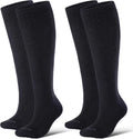 Thick Merino Wool Compression Socks for Women and Men 20-30mmHg Knee High Support Socks for Flying Nurses Pregnancy