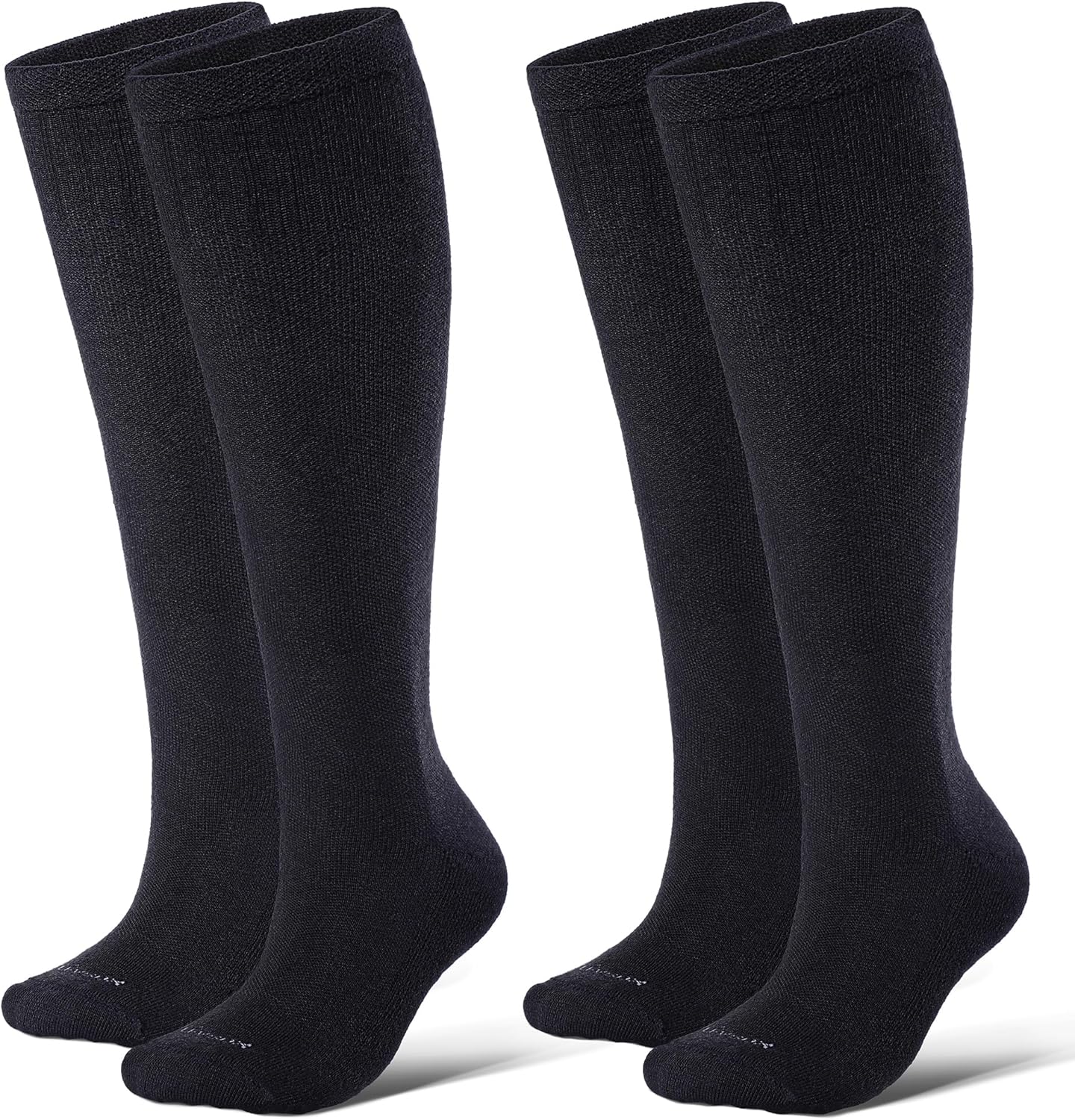 Thick Merino Wool Compression Socks for Women and Men 20-30mmHg Knee High Support Socks for Flying Nurses Pregnancy