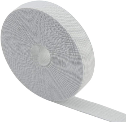 3/5 Inch by 43 Yard White Sewing Elastic Band Spool Heavy Stretch High Elasticity Knit Elastic Band