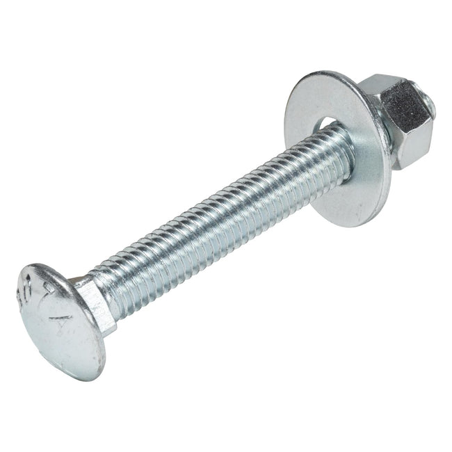 1/2" x 4" (25 Pack) Zinc Carriage Bolt Kit, Grade 307A by Makers Bolt Hover Image