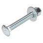 1/2" x 4" (25 Pack) Zinc Carriage Bolt Kit, Grade 307A by Makers Bolt