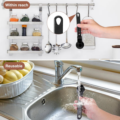 Coffee Scoop & Funnel for Reusable K Cup Refillable Coffee Pods, 2 Tablespoon Slide Coffee Measuring Funnel Scooper,1PCS