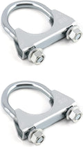 U-Bolt Muffler Tip Exhaust Hook, 1-1/2" OD 2Pcs Stainless Steel Universal Silencer Exhaust Clip.