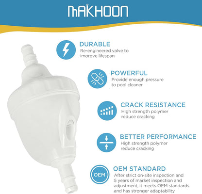 Upgraded G52 Backup Valve Replacement for Polaris Pool Cleaner Parts, Compatible with Polaris 180,280,380,480,3900 Pool Cleaner, The Valve Body has Been Reinforced，Longer Life Than Zodiac G52