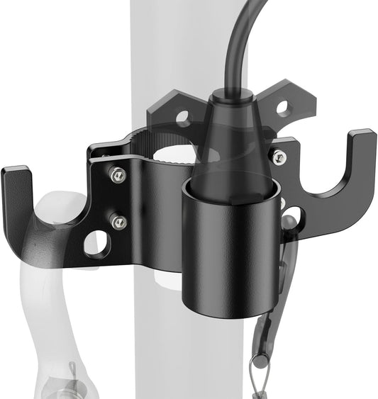 Aluminum Trailer Towing Chain Organizer with 7-Way Plug Holder- Heavy-Duty RV Tongue Jack Accessories.