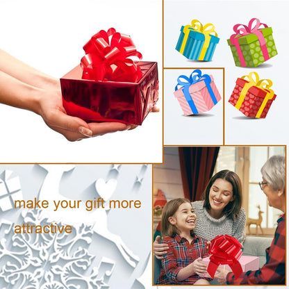 16 Pcs Ped Pull Bows for Gift Wrapping,6 Inch Gift Bows for Presents,Birthday,Anniversary,Party,Christmas,Wreath,Holiday Celebration Gift Decoration (16Pcs Red)