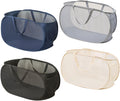 4 Pcs Collapsible Laundry Baskets, Opening Laundry Hamper, Foldable Laundry Basket, Dirty Clothes Basket for Clothes & Home Organization