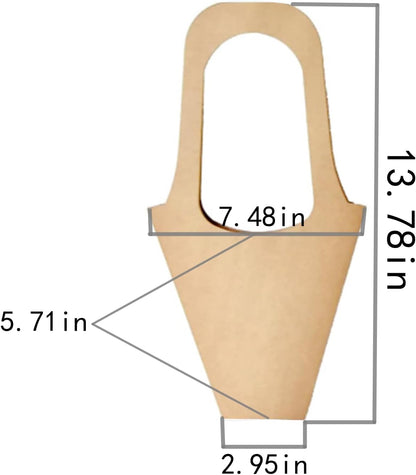 30 Pcs Kraft Paper Flower Wrapping Paper Gift Bags with Handle - Bouquet Gift Bags for Thanksgiving, Birthday, Wedding & Party Favors