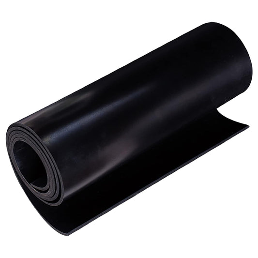 Neoprene Rubber Sheet 1/8" Thick x 16" Wide x 30" Long, Solid Rubber Sheets, Rolls & Strips for Gaskets Material, Pads, Crafts, Weather Stripping, Flooring, Black.