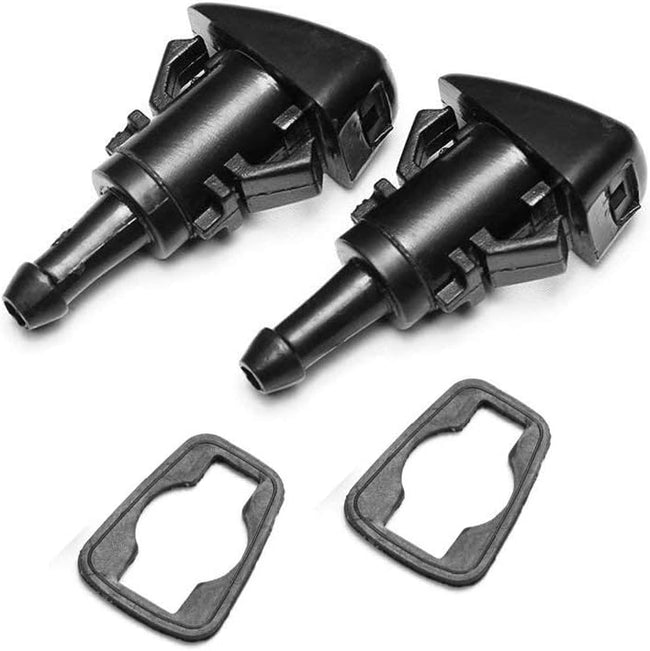 Front Windshield Washer Nozzles Wiper Spray Kit- For: Dodge, Ram, Jeep - Replaces OEM #: 4805742AB, 5116079AA. Hover Image