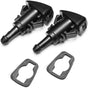 Front Windshield Washer Nozzles Wiper Spray Kit- For: Dodge, Ram, Jeep - Replaces OEM #: 4805742AB, 5116079AA.